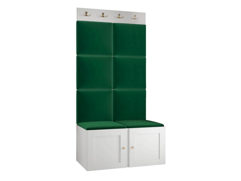 Zestaw MIRJAN 24 Orion Ramiro IV biały + butelkowa zieleń 1 kpl.