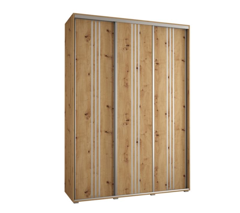 Szafa przesuwna Abiks DAVOS 6 wysoka szer.180cm gł.45cm artisan/artisan/srebrny 1szt.