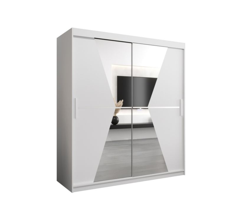 Szafa przesuwna Garderoba Abiks MAROKO 180 biały/biały 1 szt.