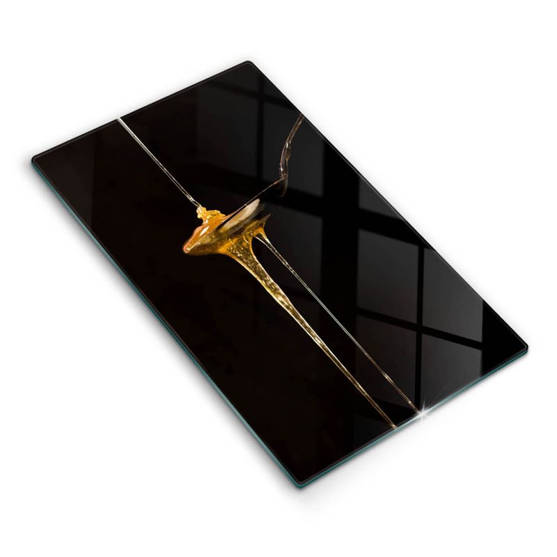 Szklana deska do krojenia Wallfluent 30x52 cm Łyżeczka miodu 1 szt.