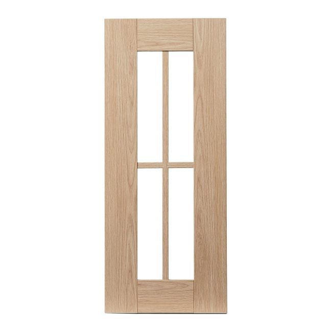 Front kuchenny do szafki z przeszkleniem GoodHome Alpinia 29,7 x 71,5 cm dąb
