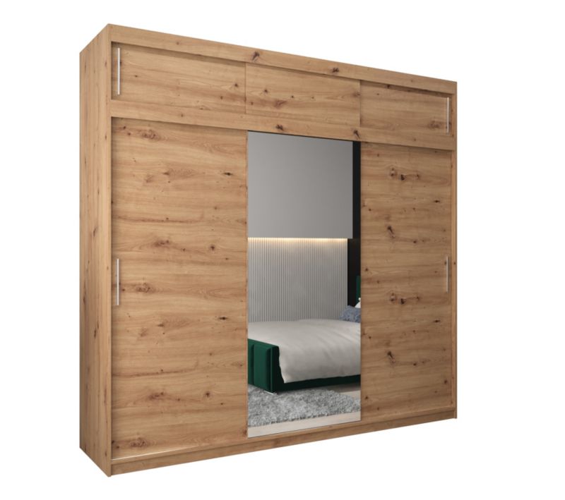 Szafa przesuwna Garderoba Abiks Tokyo 1 250 artisan + artisan z nadstawką 1 szt.