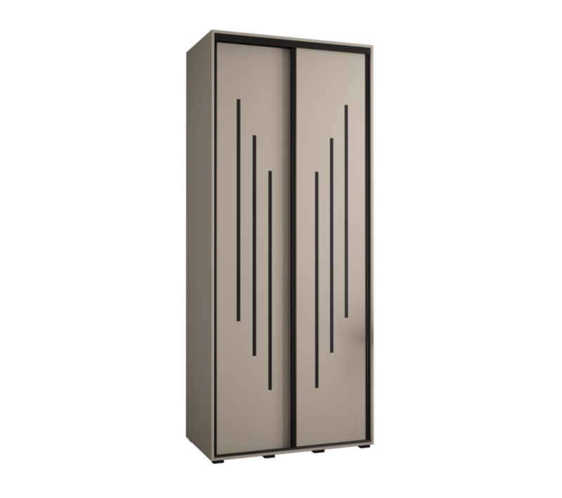 Szafa przesuwna Abiks 45 wysoka Dakota 8 120 kaszmir+kaszmir+czarn 1 szt