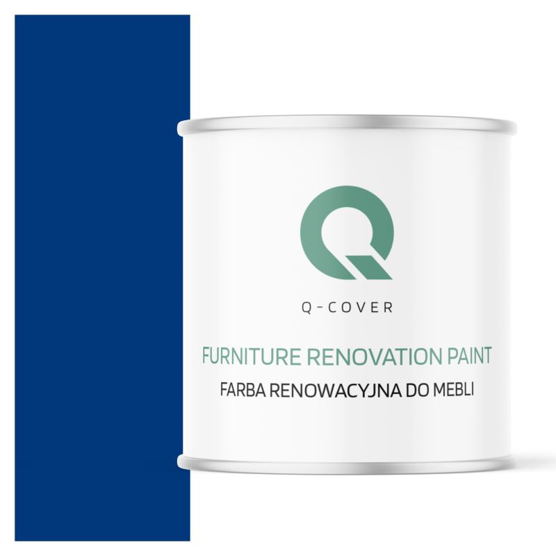 Farba Renowacyjna do Mebli Q-Cover Niebieski ultramarynowy RAL5002 Wysoki Połysk 2.5L
