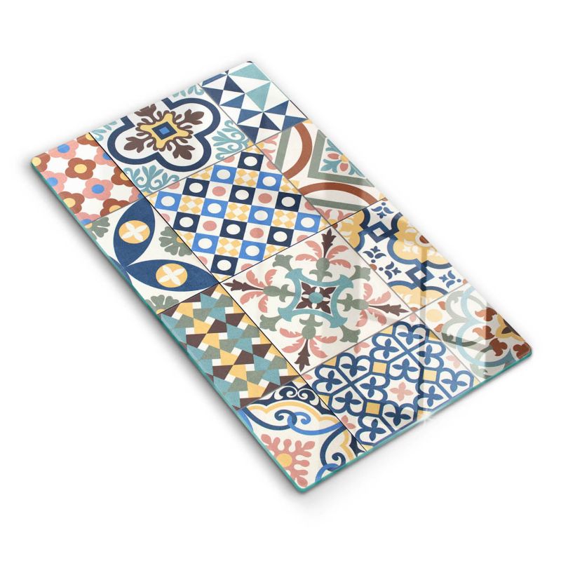 Szklana deska do krojenia Wallfluent 30x52 cm Ozdobne płytki kafelki 1 szt.