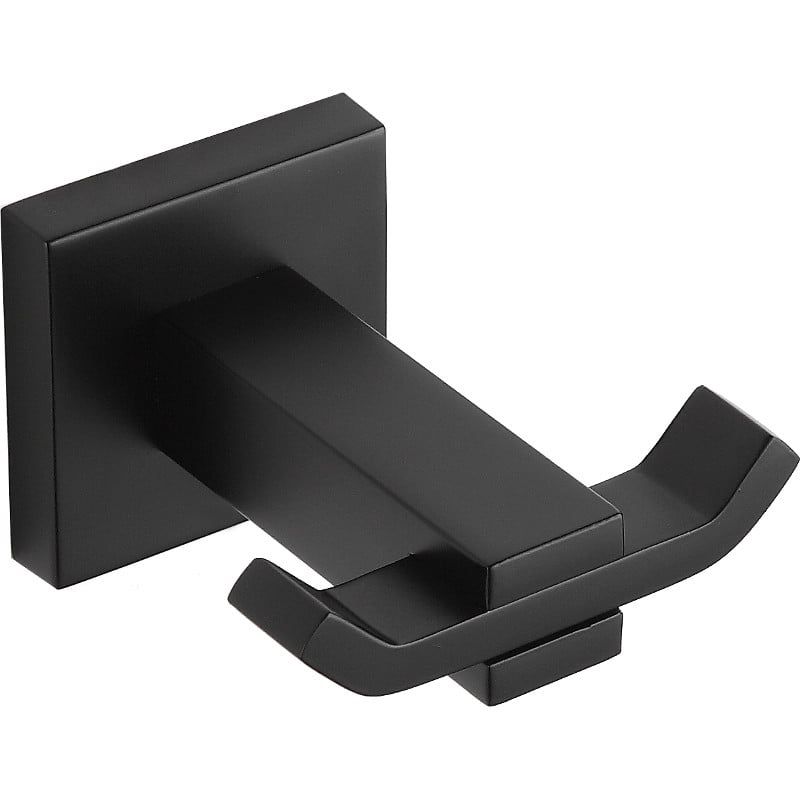 Haczyk na ręcznik podwójny Mexen Vane czarny 1 szt.