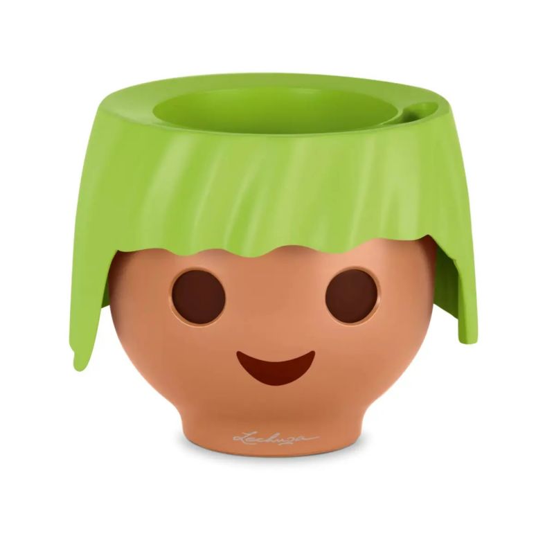 Doniczka Lechuza Do Domu Do Pokoju Dziecka OJO zielony 1 szt