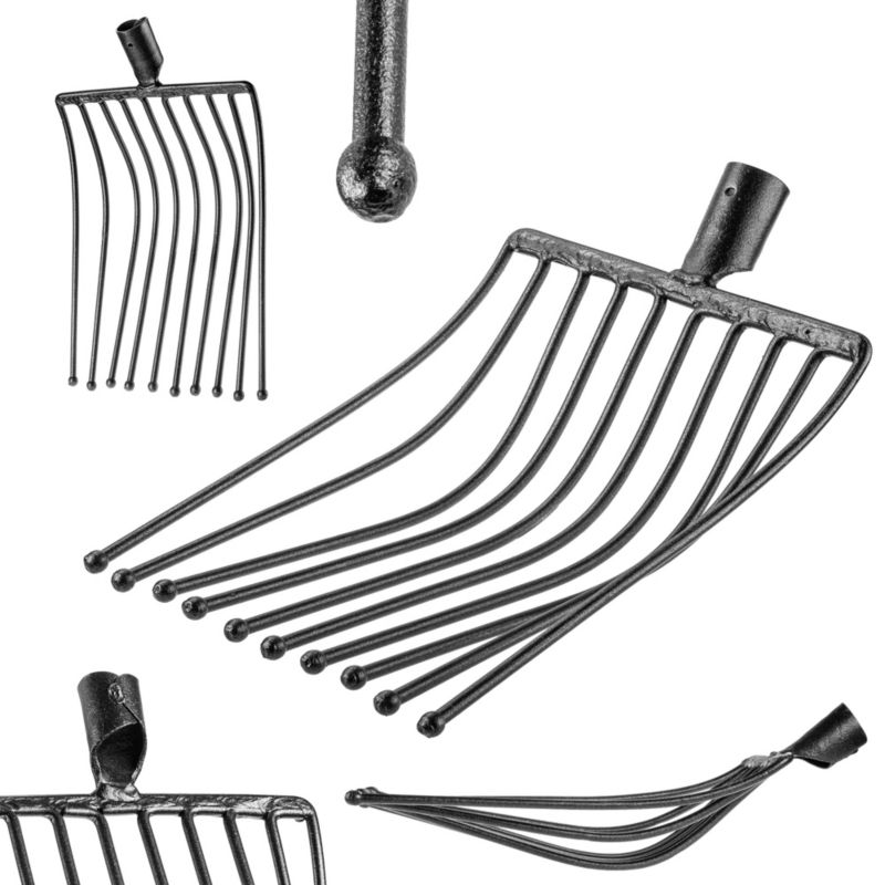 Widły KADAX 10-Zębne Do Ziemniaków Ogrodowe Gospodarcze metalowe Bez Trzonka 1szt.