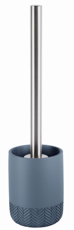 Szczotka toaletowa Kleine Wolke Herringbone niebieska, odporna na zarysowania 1 szt.