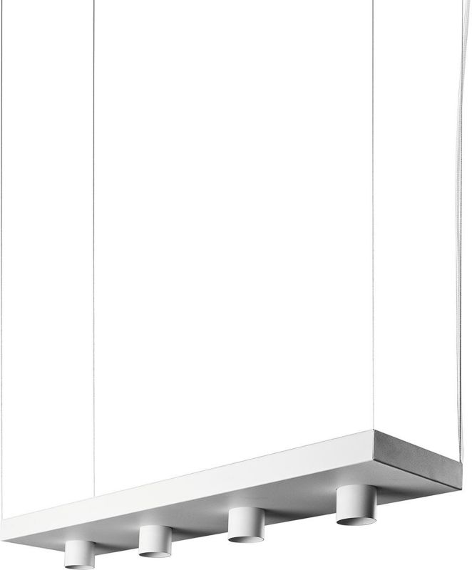 Lampa sufitowa wisząca Nowodvorski Lighting Plant 8297 biała 80 cm szerokości 4xGU10 x 35W 1 szt.