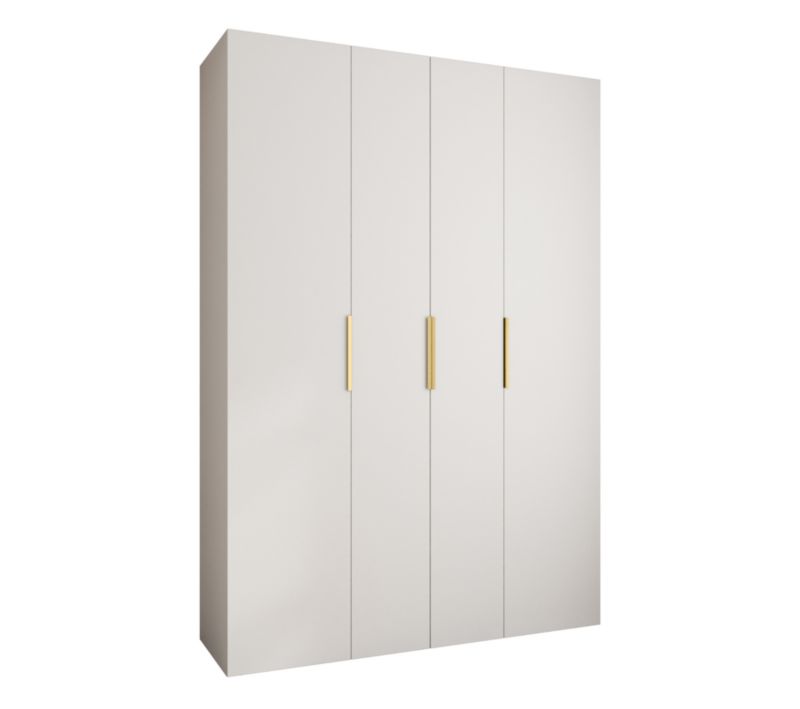 Szafa uchylna Garderoba COMO 4 170 (biały/złoty)