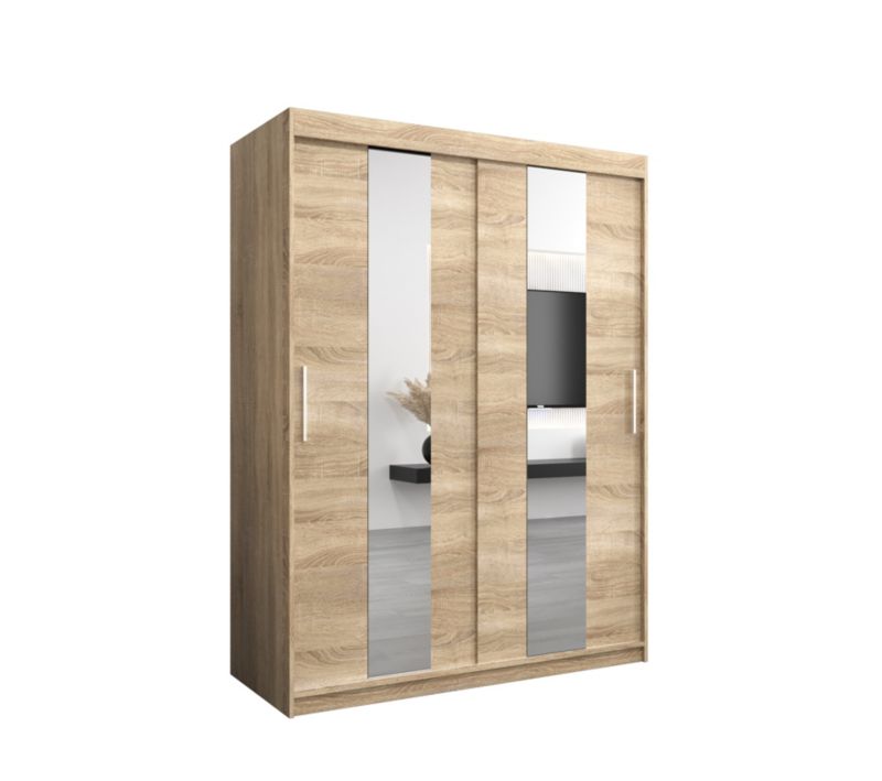 Szafa przesuwna Garderoba Abiks POLE 150 sonoma/sonoma 1 szt.