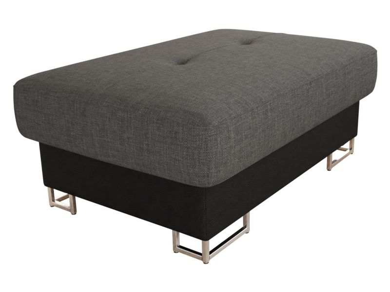 Pufa MIRJAN 24 Cotere czarna ekoskóra/grafitowy 1 szt.