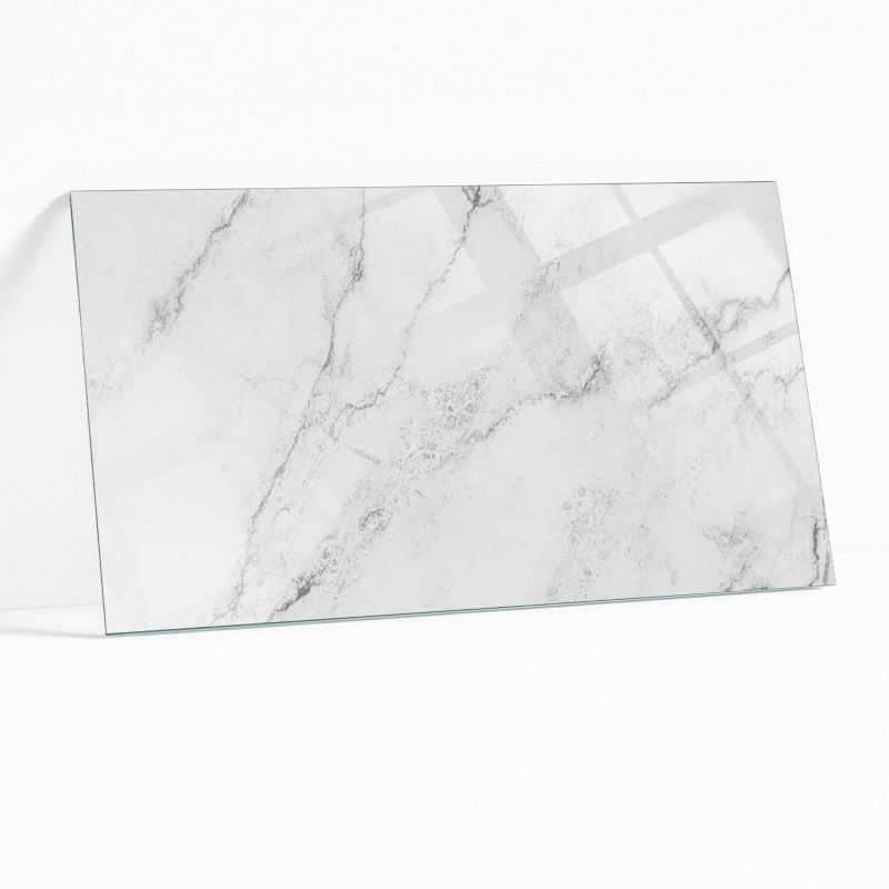 Blat Szklany z Nadrukiem Wallfluent 100x50 cm Marmurowy design na powierzchni 1 szt.
