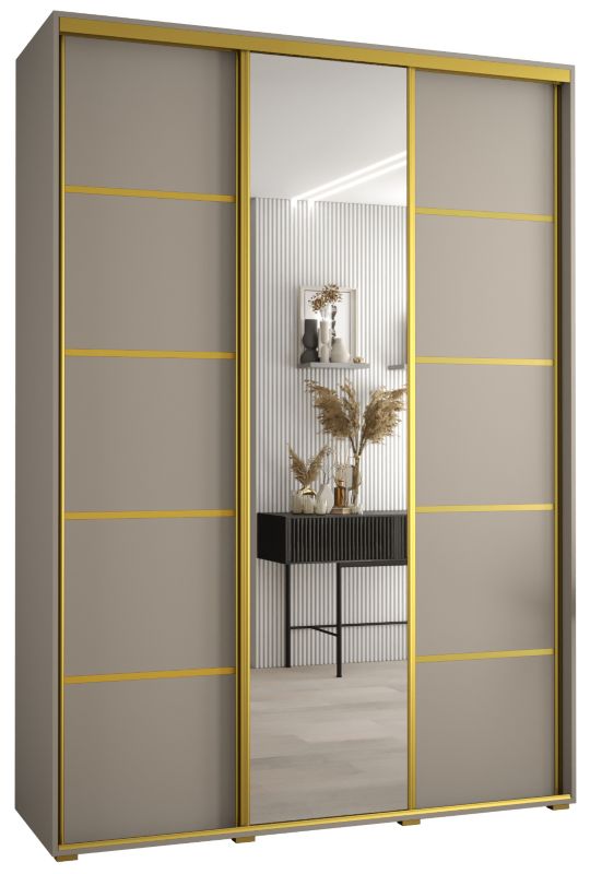 Szafa przesuwna Abiks 60 wysoka Dakota 5 180 kaszmir+kaszmir+złoty 1 szt