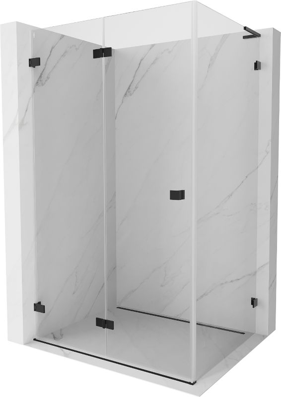 Kabina prysznicowa składana Mexen Lunar-F L czarna 75x70 cm 1 szt.