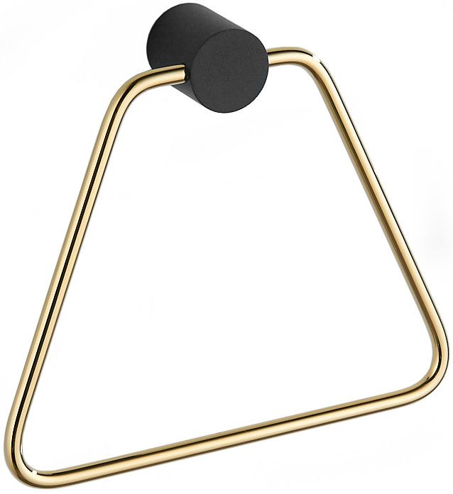 Wieszak na ręcznik Mexen Aron czarny/złoty 19x16,8 cm 1 szt.