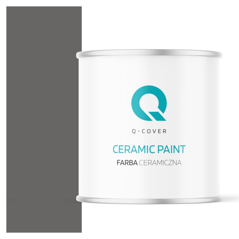 Farba Ceramiczna Do Ścian i Sufitów Q-Cover Grafitowy H1213 Głęboki Mat 2L