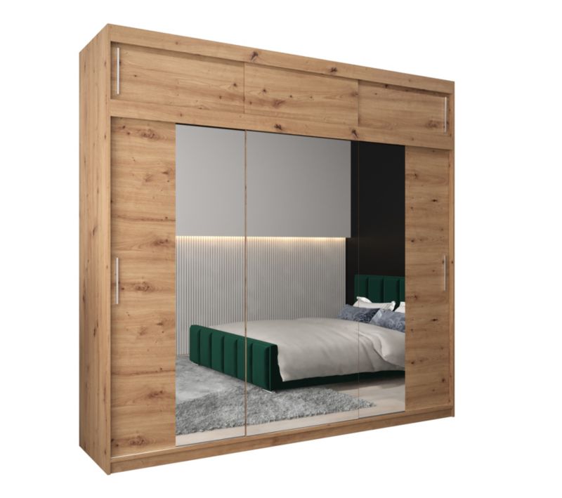 Szafa przesuwna Garderoba Abiks Tokyo 2 250 artisan + artisan z nadstawką 1 szt.