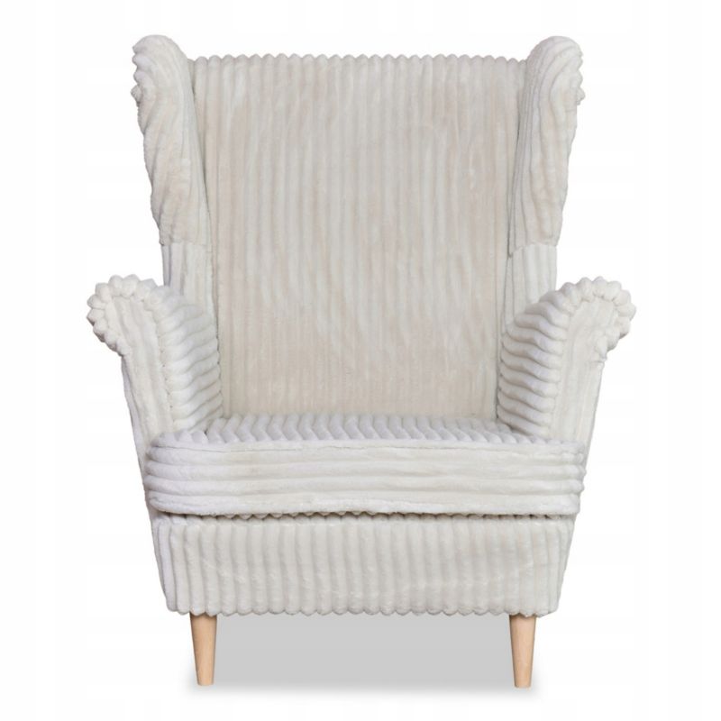 Fotel uszak do salonu Family Meble Rene beżowy 1szt