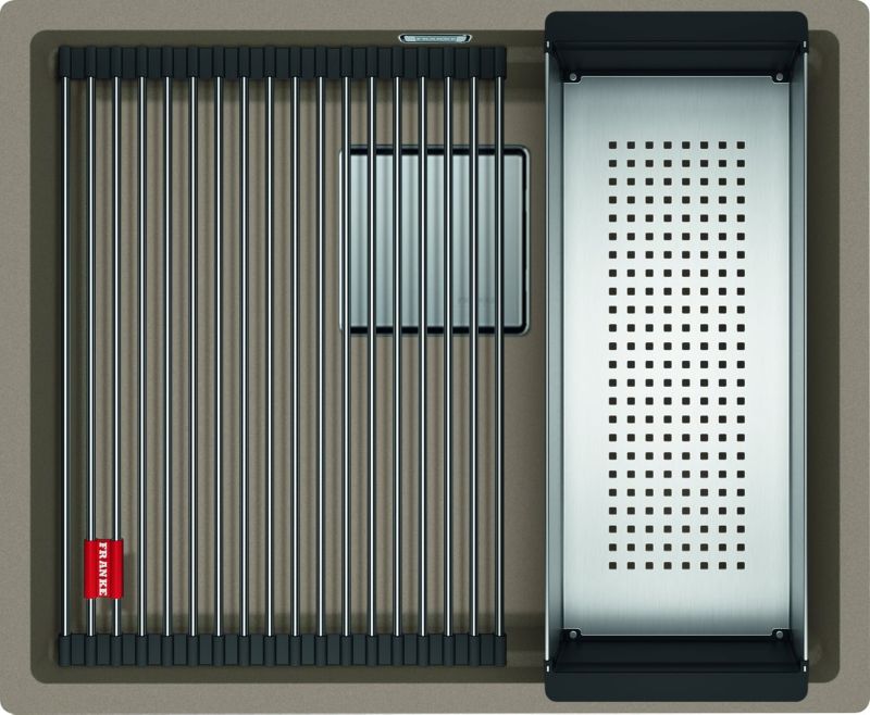 Zlewozmywak Franke Kanon KNG 110-52 cappuccino Fragranite 52x42 cm bez otworu 1 szt.