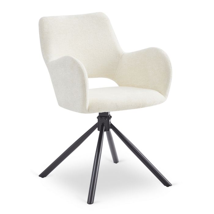 Krzesło Mebel Elite FLAV Tapicerowane Kuchenne Do Jadalni Salonu Kuchni Baranek Krem 1 szt