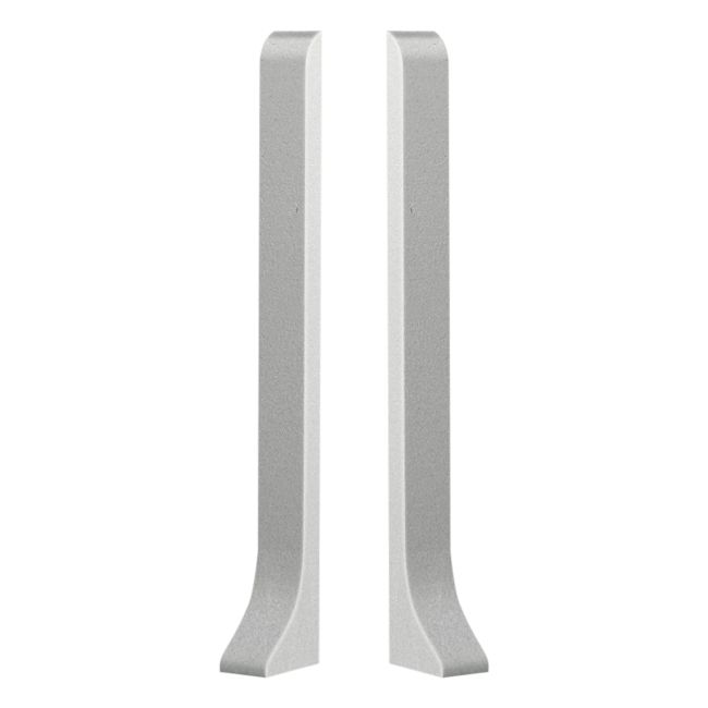 Zaślepki do listwy Cezar 59 mm srebrne matowe 2 szt.