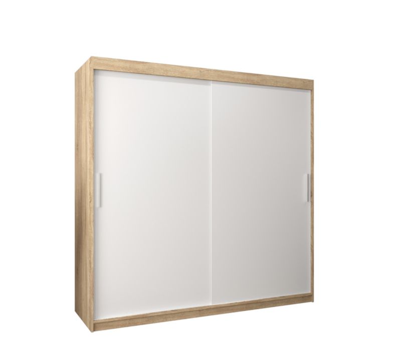 Szafa przesuwna Garderoba Abiks Tokyo 200 sonoma + biały 1 szt.