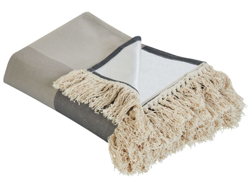 Koc piknikowy Lunda 200 x 200 cm Szary 1 szt.