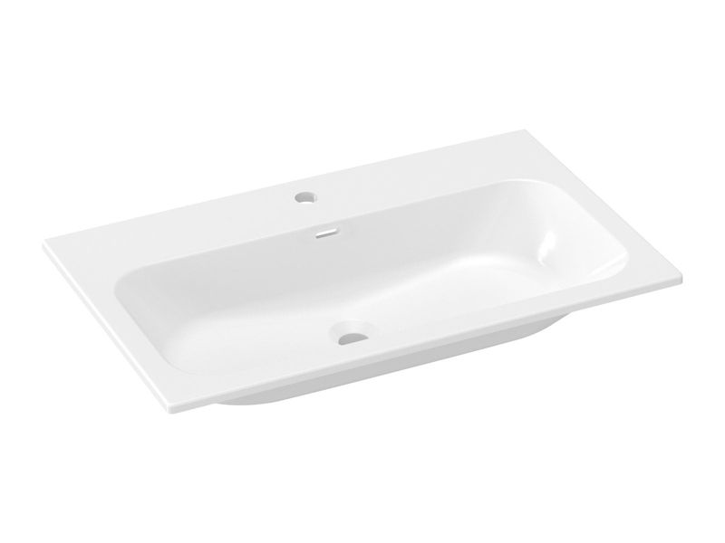 Umywalka Ravak Chrome Slim 80,5x49 cm biały prostokąt ceramika 1 szt.