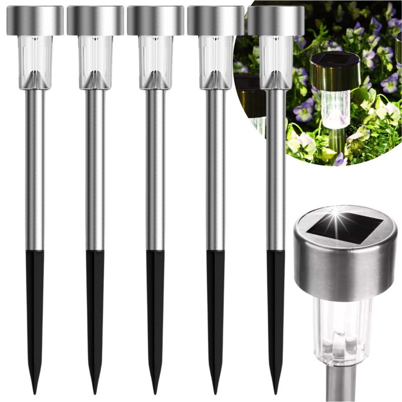 Lampa Solarna Ogrodowa Blixtar B-S-LAMP-STICK-5X Wbijany Słupek LED Lampka na Balkon 5 szt.