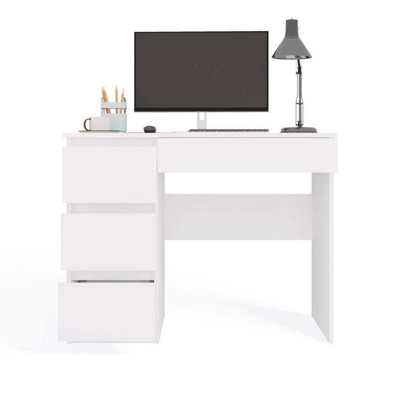 Biurko Topeshop Mijas Lewe Biały Mat 51x98x76 cm 1 szt.