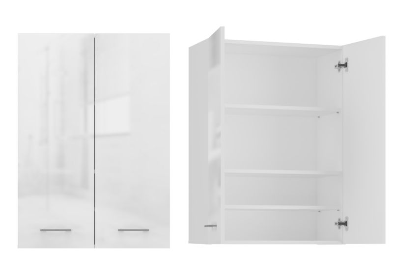 Szafka Łazienkowa Topeshop Wisząca Pola Mini DD - Biel Połysk 30x64x90 cm 1 szt.