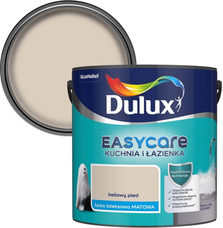 Farba Dulux EasyCare Kuchnia i Łazienka beżowy pled 2,5 l