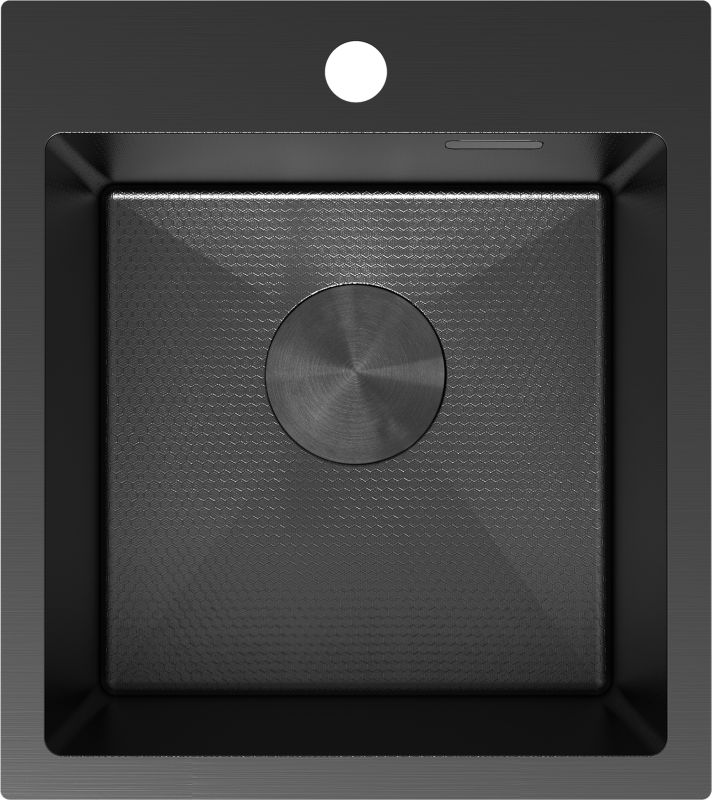 Zlewozmywak wpuszczany Mexen Solix czarny 400x450 mm 1-komorowy 1 szt.