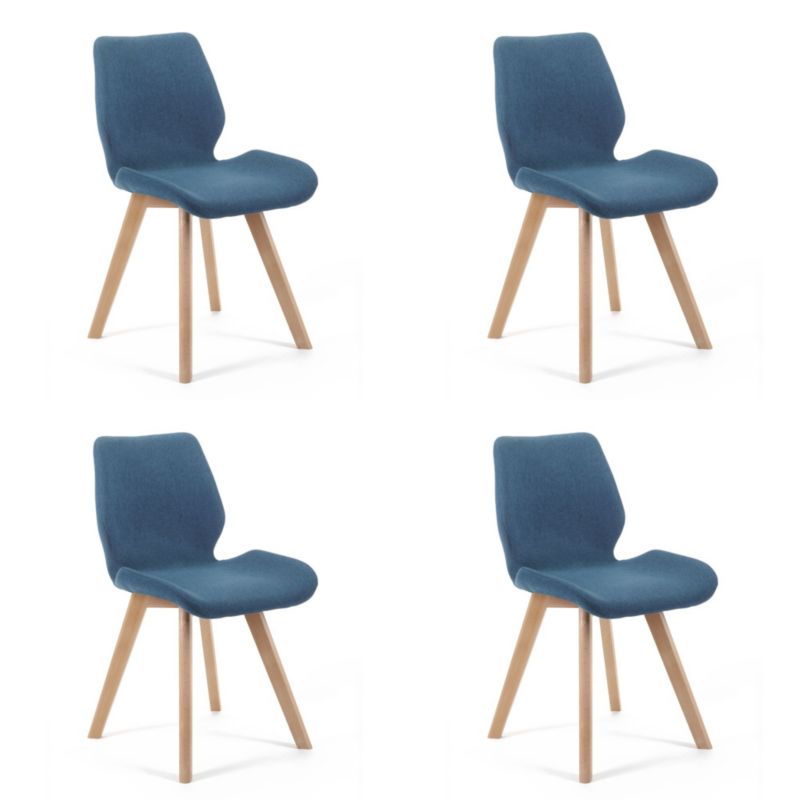4x krzesło tapicerowane SJ.0159 Granatowe 4 szt.