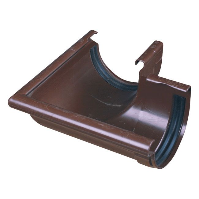Łuk rynnowy zewnętrzny Marley średnica 7,5 cm brązowy