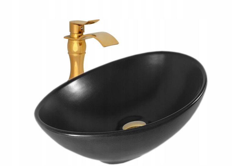 Umywalka nablatowa Estiva EBA Black Matt czarna matowa 41,5x34x14 cm 1 szt.