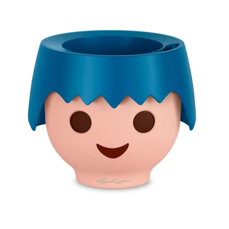 Doniczka Lechuza Do Domu Do Pokoju Dziecka OJO niebieski 1 szt