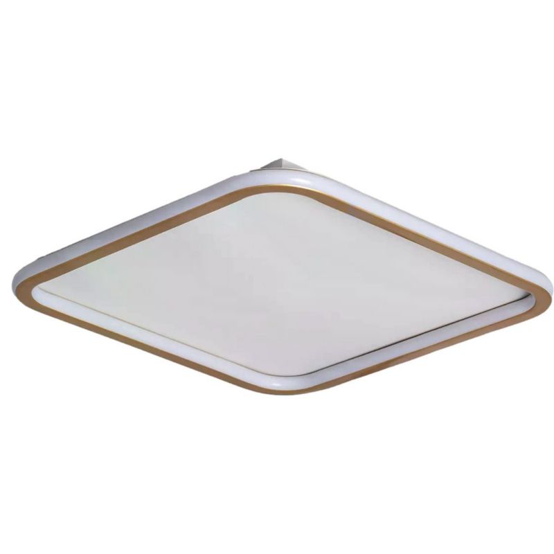 Plafon sufitowy Abruzzo Cerchio złoto-biały LED 30W 3000K-6000K 1000 lm kwadratowy IP20 wym: 6 x 41 x 41 cm metal - 1 szt.