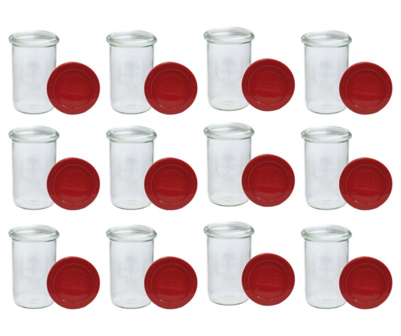 Słoiki MODO24 Weck 1050 ml fi 100 mold silikonowe wieka 12 kpl.