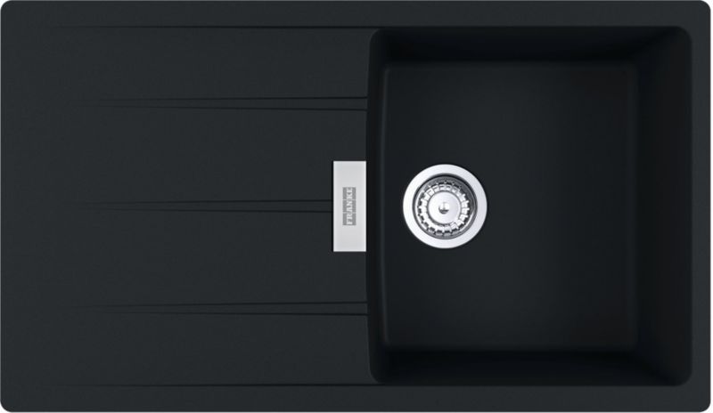 Zlewozmywak Franke Centro 86x50 cm czarny mat ociekacz fragranite 1-komorowy 1 szt.