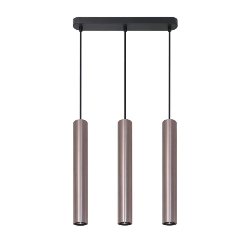 Lampa wisząca Polux Lungomare 6157 szary galwanizowano-satynowa czerń tuby 3xGU10 x 1 szt.