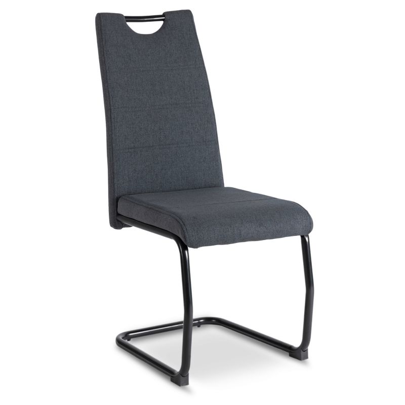 Krzesło Kuchenne LOPEZ Mebel Elite Do Salonu Jadalni Na Płozach Popiel 1 szt