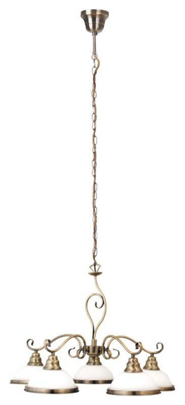 Żyrandol Rabalux Elisett brąz styl klasyczny 5 x E27 x 20W IP20 wym: 100 x 64 x 64 cm - 1 szt.