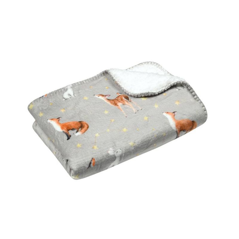 Koc Dziecięcy Ferdinand STOF dekoracyjny 70x100 cm Zwierzęta miękki ciepły 1 szt.