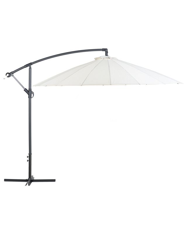 Parasol ogrodowy 268 cm jasnobeżowy Calabria II 1 szt.
