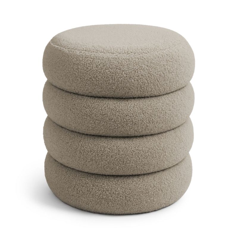 Pufa otwierana ze schowkiem teddy AKORD 42 cm SNUGGO Mocha 1 szt.