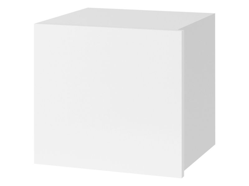 Półka wisząca zamknięta - kwadrat MIRJAN 24 Calabrini biały / biały połysk 1 szt.