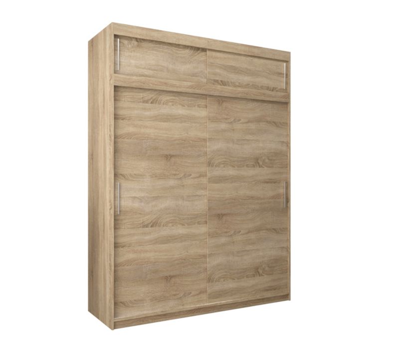 Szafa przesuwna Garderoba Abiks Tokyo 180 sonoma + sonoma z nadstawką 1 szt.